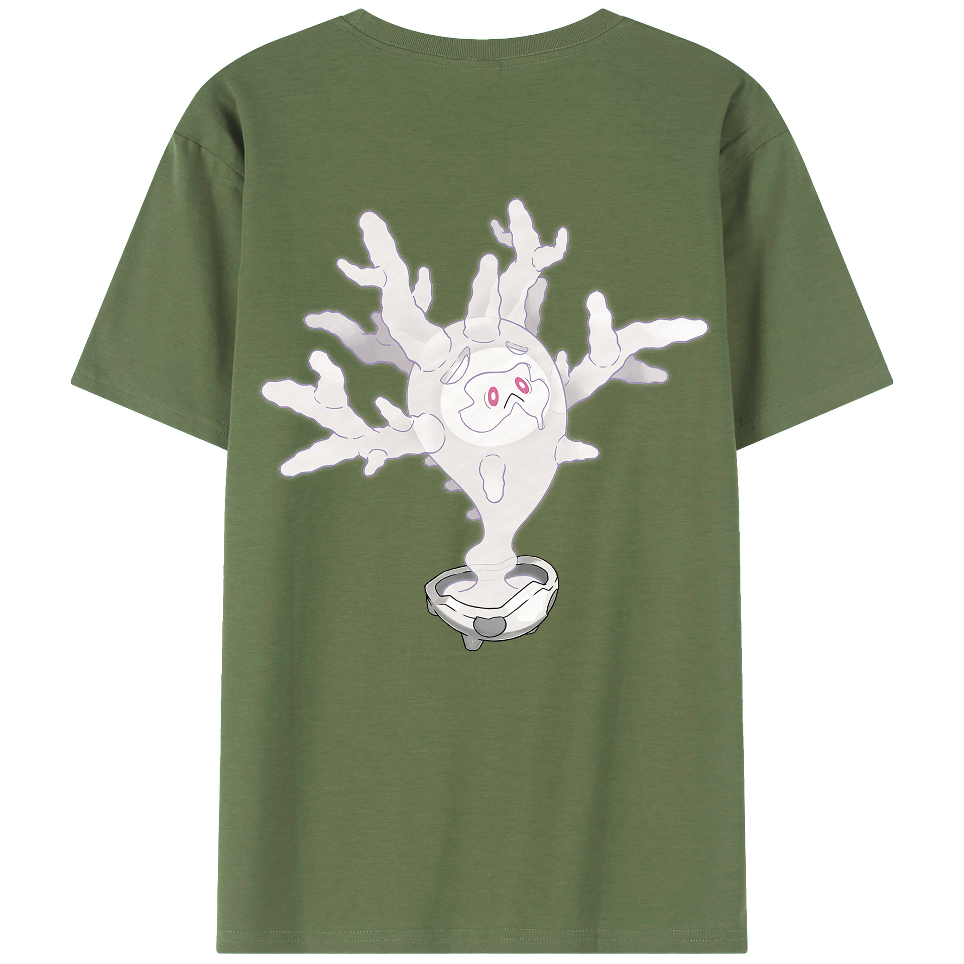 （画像用） ポケットモンスター Pokémon 綿100％ メンズ半袖Tシャツ（バックプリント） 通気性